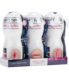 MASTURBADOR MASCULINO PACK DE 3 BOCA, CULO Y VAGINA