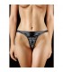 TANGA AJUSTABLE NEGRO CON BALA VIBRADORA