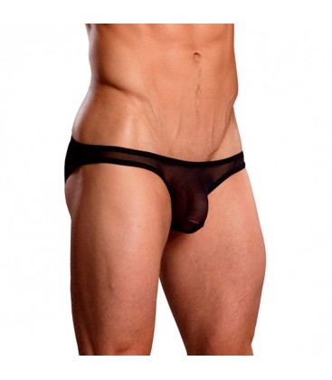 MALE POWER BIKINI NEGRO TRANSPARENCIAS