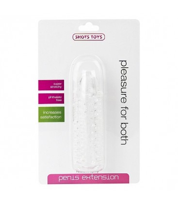 EXTENSION PARA EL PENE CON PUNTAS TRANSPARENTE