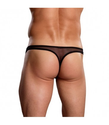 MALE POWER TANGA TRANSPARENCIAS NEGRO