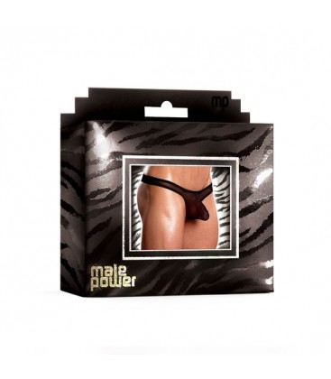 MALE POWER TANGA TRANSPARENCIAS NEGRO