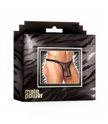 MALE POWER TANGA NEGRO DE RED