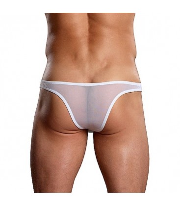 MALE POWER TANGA SEMITRASPARENTE BLANCO