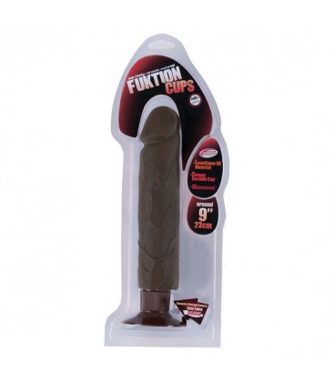 FUKTION CUPS VIBRADOR 23 CM MARRON