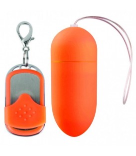 HUEVO VIBRADOR 10 VELOCIDADES CONTROL REMOTO NARANJA GRANDE