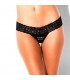 BLOVE TANGA MORE FUN ENCAJE NEGRO
