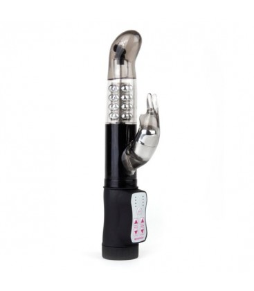 VIBRADOR RAMPANTE PERLAS CONEJITO NEGRO