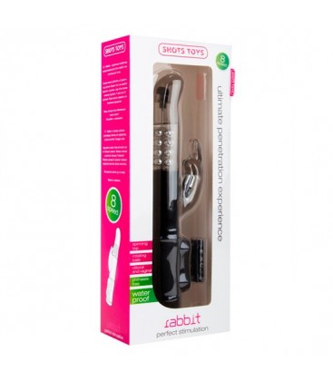 VIBRADOR RAMPANTE PERLAS CONEJITO NEGRO