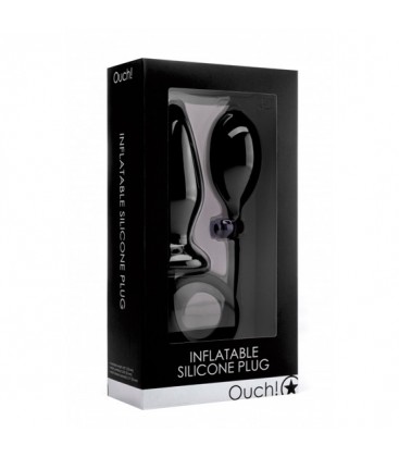 OUCH PLUG INFLABLE DE SILICONA NEGRO