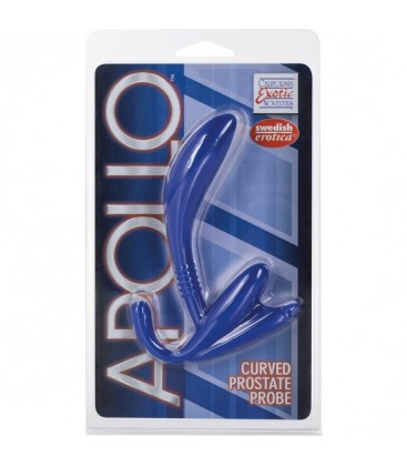 APOLLO ESTIMULADOR DE PROSTATA CURVADO AZUL