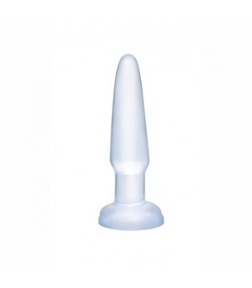 BASIX MINI PLUG ANAL DE GELATINA 9 CM TRANSPARENTE