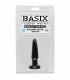 BASIX MINI PLUG ANAL DE GELATINA 9 CM BLACK