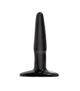 BASIX MINI PLUG ANAL DE GELATINA 9 CM NEGRO