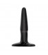 BASIX MINI PLUG ANAL DE GELATINA 9 CM NEGRO