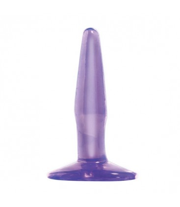 BASIX MINI PLUG ANAL DE GELATINA 9 CM LILA