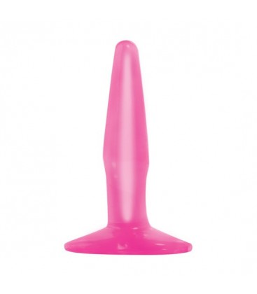 BASIX MINI PLUG ANAL DE GELATINA 9 CM ROSA