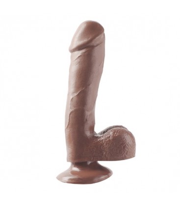 BASIX PENE DE GELATINA SUCCION MARRON 19 CM