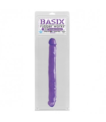 BASIX PENE DOBLE DE GELATINA LILA 34 CM