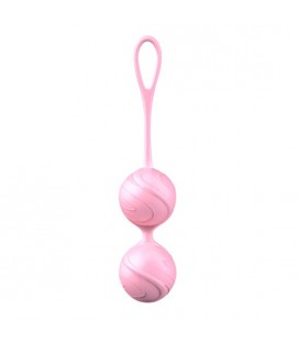 GEMMA BOLAS CHINAS KEGEL SILICONA ROSA PASTEL