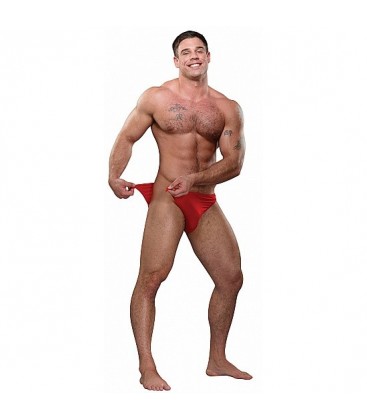 MALE POWER SLIP ARRANCABLE ROJO