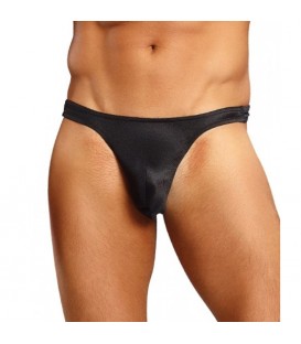 MALE POWER TANGA NEGRO SATINADO