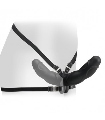 FETISH FANTASY ELITE DOUBLE DELIGHT STRAP ON NEGRO