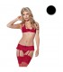 KISS ME CHEEKY GIRL CONJUNTO 3 PIEZAS NEGRO