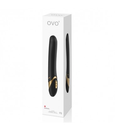 OVO F8 VIBRADOR NEGRO DORADO