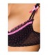 KISS ME PINK POLKA DOTS SUJETADOR ABIERTO NEGRO