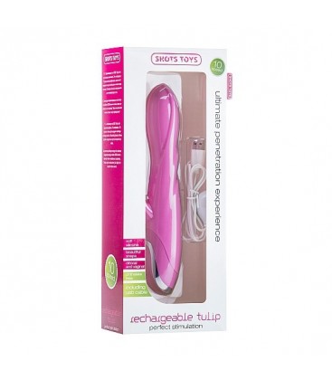 VIBRADOR RECARGABLE TULIPAN ROSA