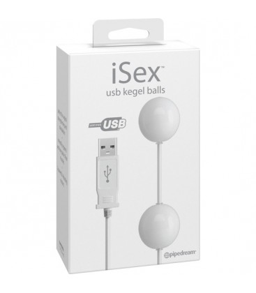 ISEX USB BOLAS KEGEL BLANCO