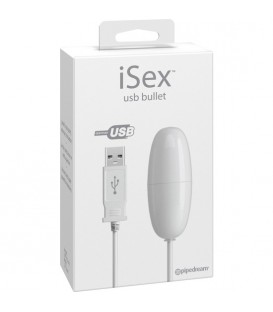 ISEX USB MASAJEADOR PUNTO G BLANCO