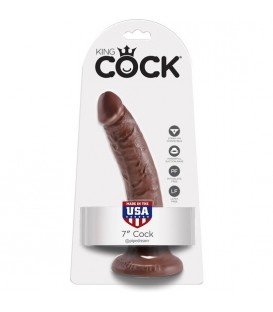 KING COCK PENE REALISTICO 18 CM MARRON