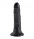 KING COCK PENE REALISTICO 18 CM NEGRO