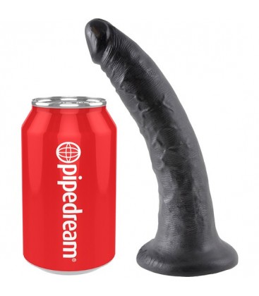 KING COCK PENE REALISTICO 18 CM NEGRO