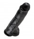 KING COCK PENE REALISTICO CON TESTICULOS 28 CM NEGRO