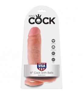 KING COCK PENE REALISTICO CON TESTICULOS 20,5 CM