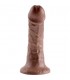 KING COCK PENE REALISTICO 15 CM MARRON