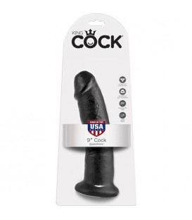 KING COCK PENE REALISTICO 23 CM NEGRO