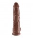 KING COCK PENE REALISTICO CON TESTICULOS 255 CM MARRON