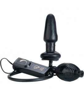 PLUG HINCHABLE CON VIBRADOR NEGRO