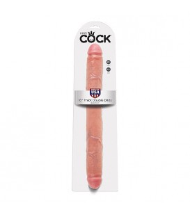 KING COCK DOBLE PENE REALISTICO 40.5 CM