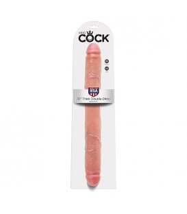 KING COCK DOBLE PENE REALISTICO 40.5 CM