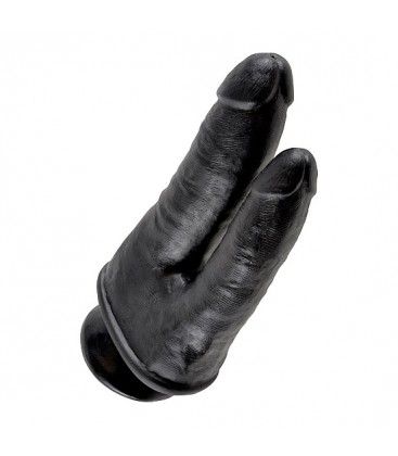 KING COCK PENE REALISTICO DOBLE NEGRO