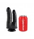 KING COCK PENE REALISTICO DOBLE NEGRO