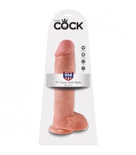 KING COCK CONSOLADOR REALISTICO CON TESTICULOS 28 CM