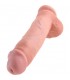 KING COCK PENE REALISTICO CON TESTICULOS 28 CM