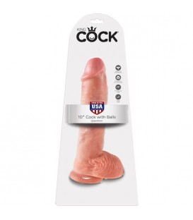 KING COCK CONSOLADOR REALISTICO CON TESTICULOS 25.5 CM