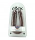 KING COCK PENE REALISTICO DOBLE GRANDE NEGRO